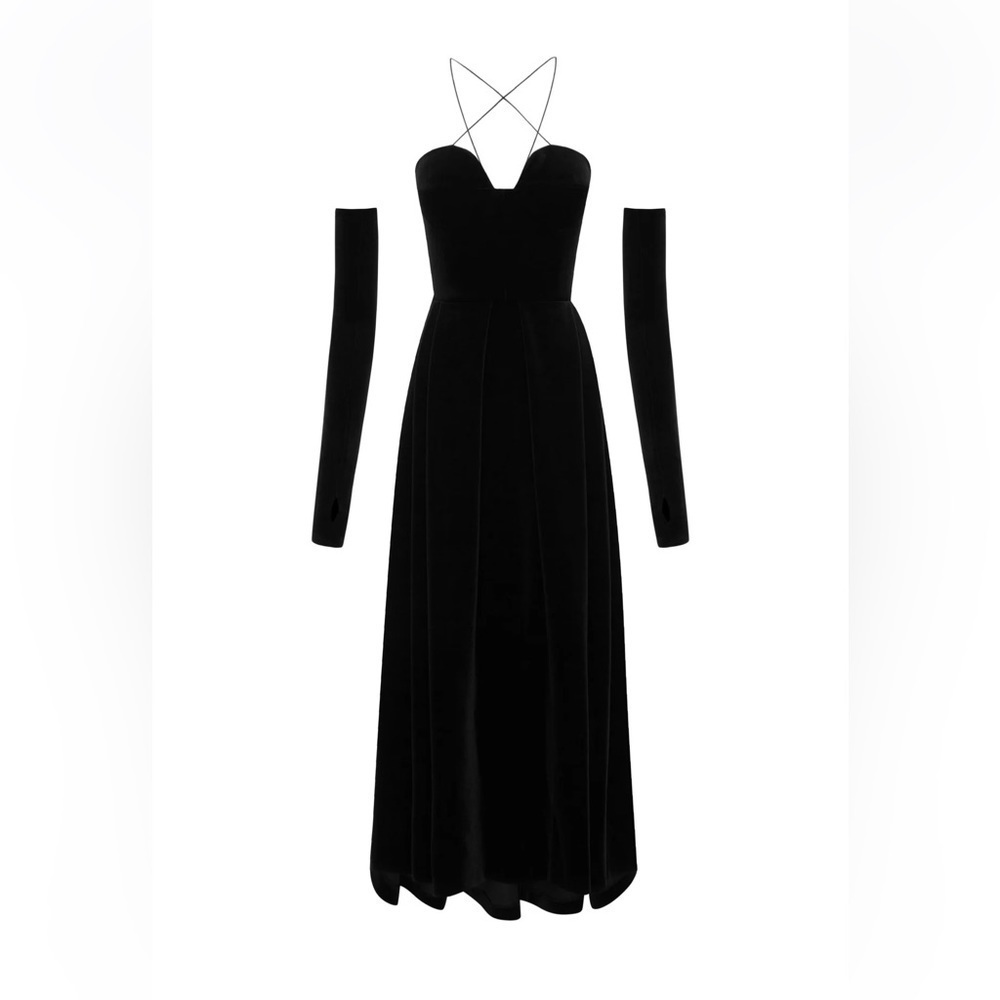 Alex Perry Patten Velvet Midi Dress